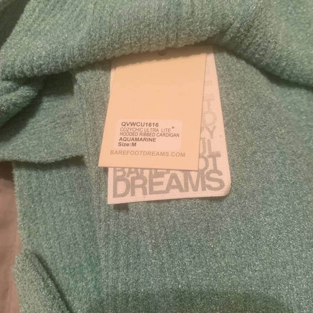 Brand new Barefoot Dreams CozyChic Ulta Lite Hooded Ribbed Cardigan
